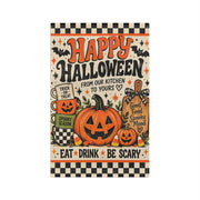 Happy Halloween Retro Kitchen Tea Towel
