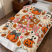 Cozy Season Halloween Plush Blanket