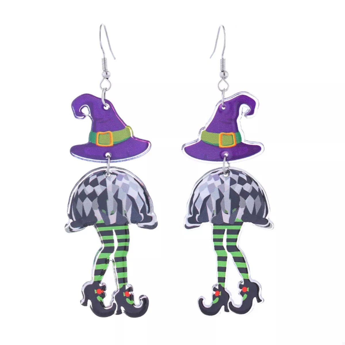 Witchy Legs Halloween Dangle Earrings