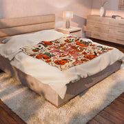 Cozy Season Halloween Plush Blanket