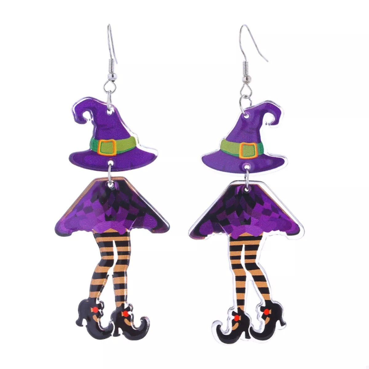 Witchy Legs Halloween Dangle Earrings